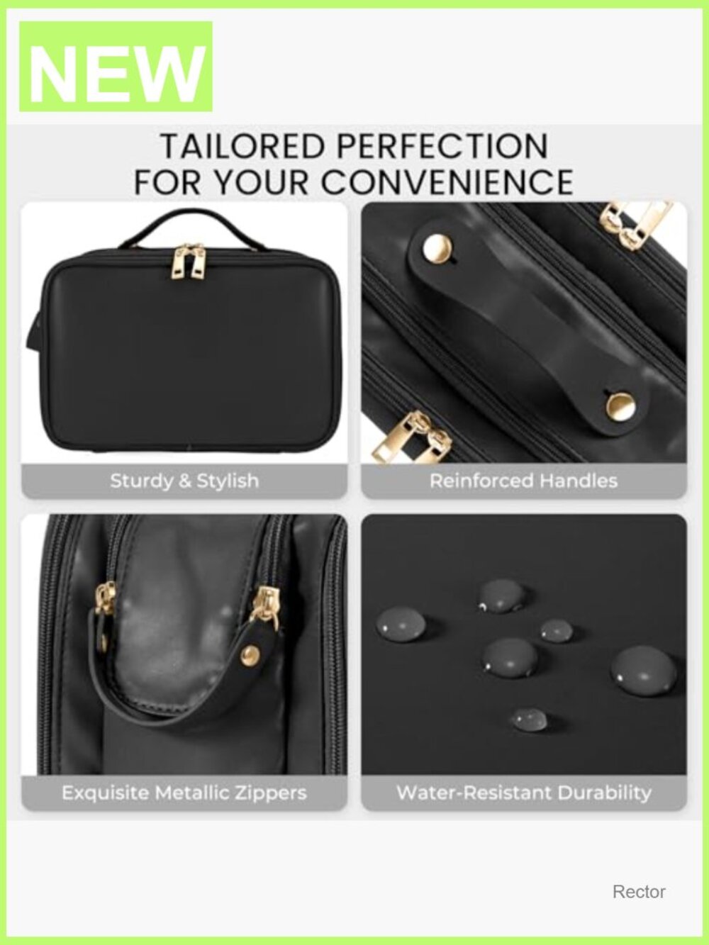 Large Capacity Cosmetic Bag Organizer Travel Makeup Toiletries Waterproof - Picture 4 of 6
